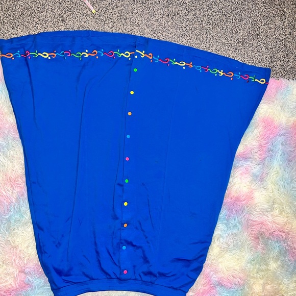 SPANNER Blue Skirt Set with Colorful Accents - Picture 3 of 16